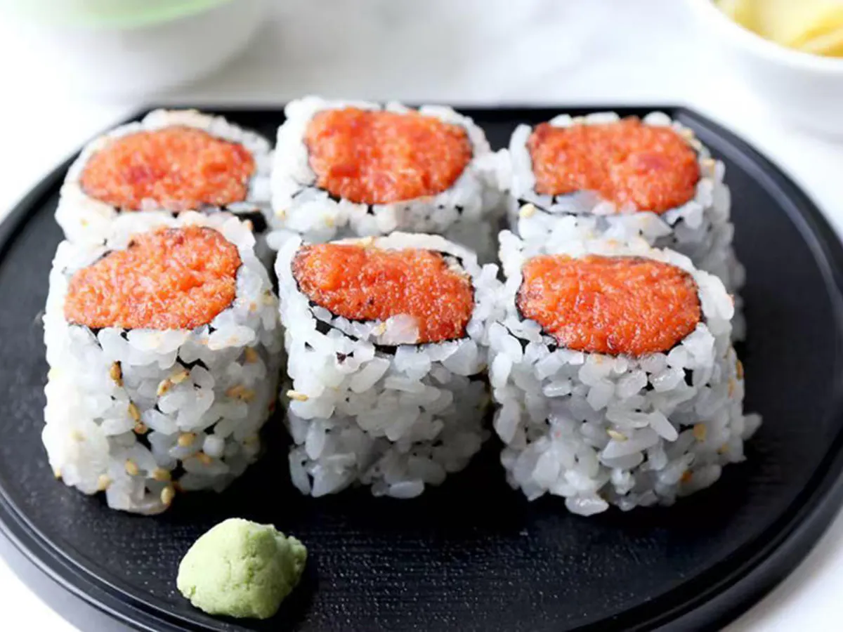 Spicy tuna maki rolls with sesame seeds at Joy Chalet Cuisine, an Asian Restaurant in Warrington